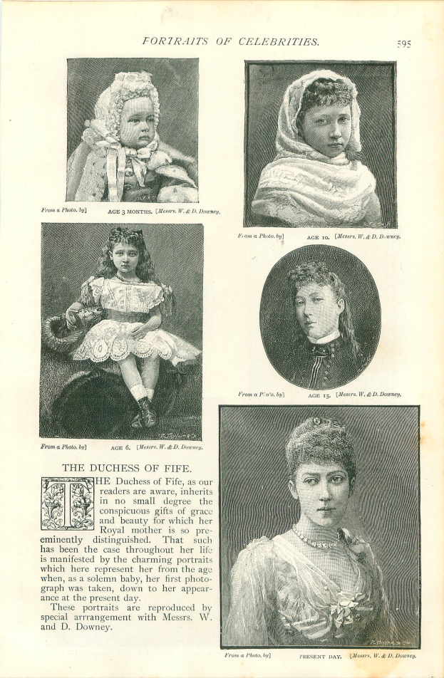 Ein aufgeschlagenes Buch mit einem hellblauen Hintergrund und einem weißen Rand, das eine Collage von Frauen und Kindern in bunten Kleidern zeigt, die direkt in die Kamera schauen.